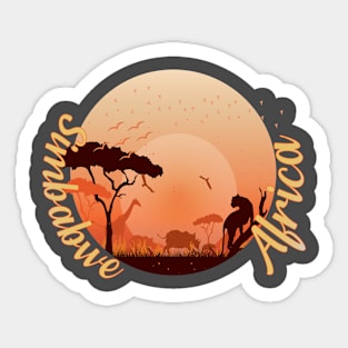 Simbabwe in Afrika Sticker